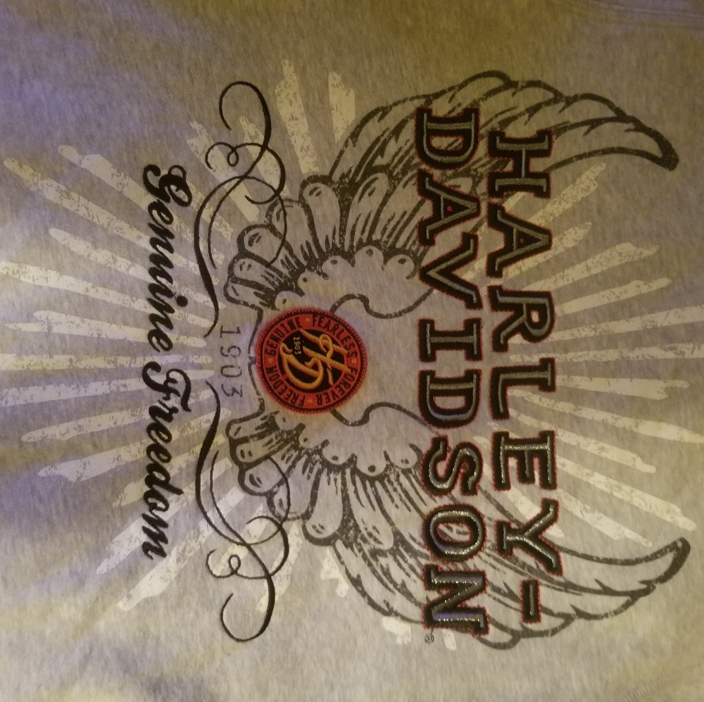 Harley Davidson zip-up hoodies w embroidering